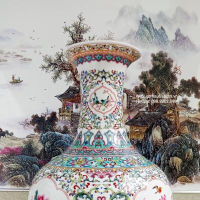 Bình hoa dây họa tiết Tứ Quý